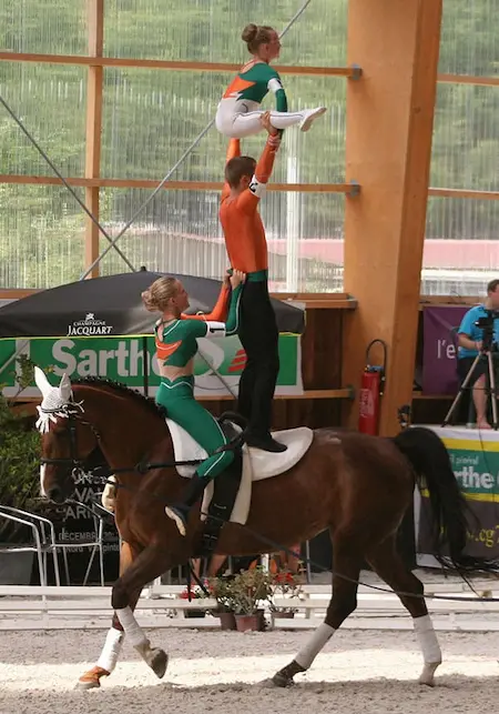 Equestrian vaulting has been around for centuries