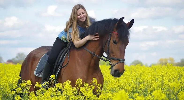 Horse riding with back pain