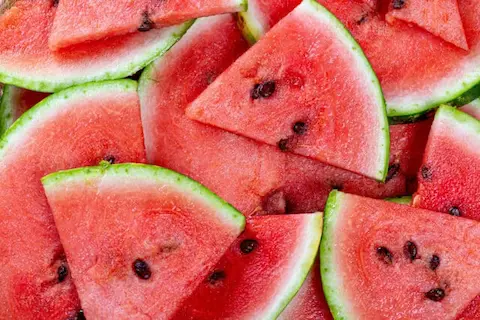 Cut the watermelon up before feeding it to your horse