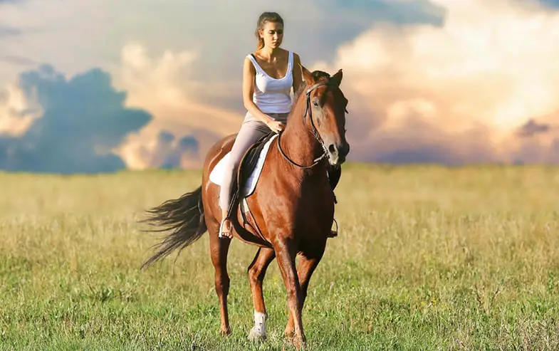 Horse riding gives you a great, full body, workout
